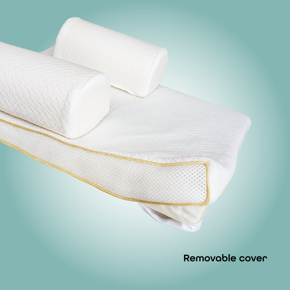 MOON™ Baby Organisch Ademend Slaapsteun - Wit - Ondersteunende en Comfortabele Slaaphulp