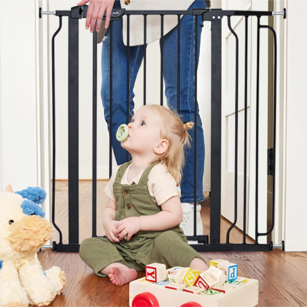 MOON™ Secura Traphekje met 20 cm Verlengstuk - Zwart - 76-80 cm - Flexibel en Veilig voor Kinderen en Huisdieren