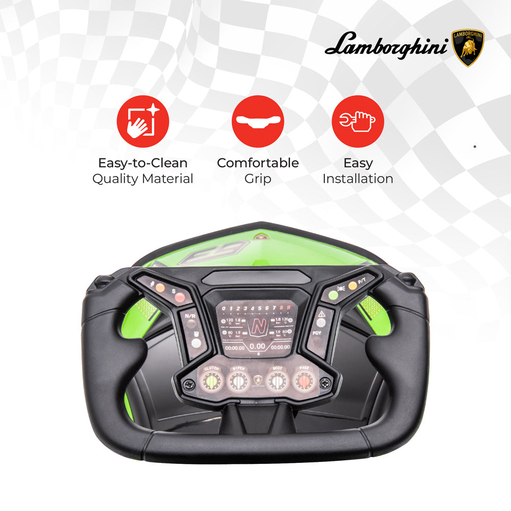 MOON™ Lamborghini Essenza SC V12 Ride On Car - Green - Realistic and Exciting Toy Vehicle for Toddlers