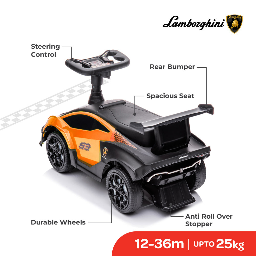 MOON™ Lamborghini Essenza SC V12 Ride On Auto - Yellow - Realistisch en Spannend Speelgoedvoertuig voor Peuters