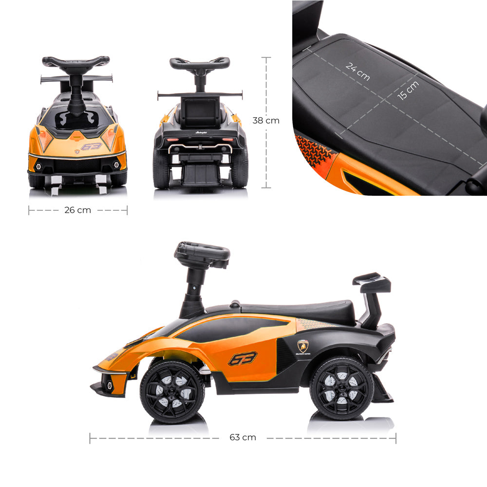 MOON™ Lamborghini Essenza SC V12 Ride On Auto - Yellow - Realistisch en Spannend Speelgoedvoertuig voor Peuters