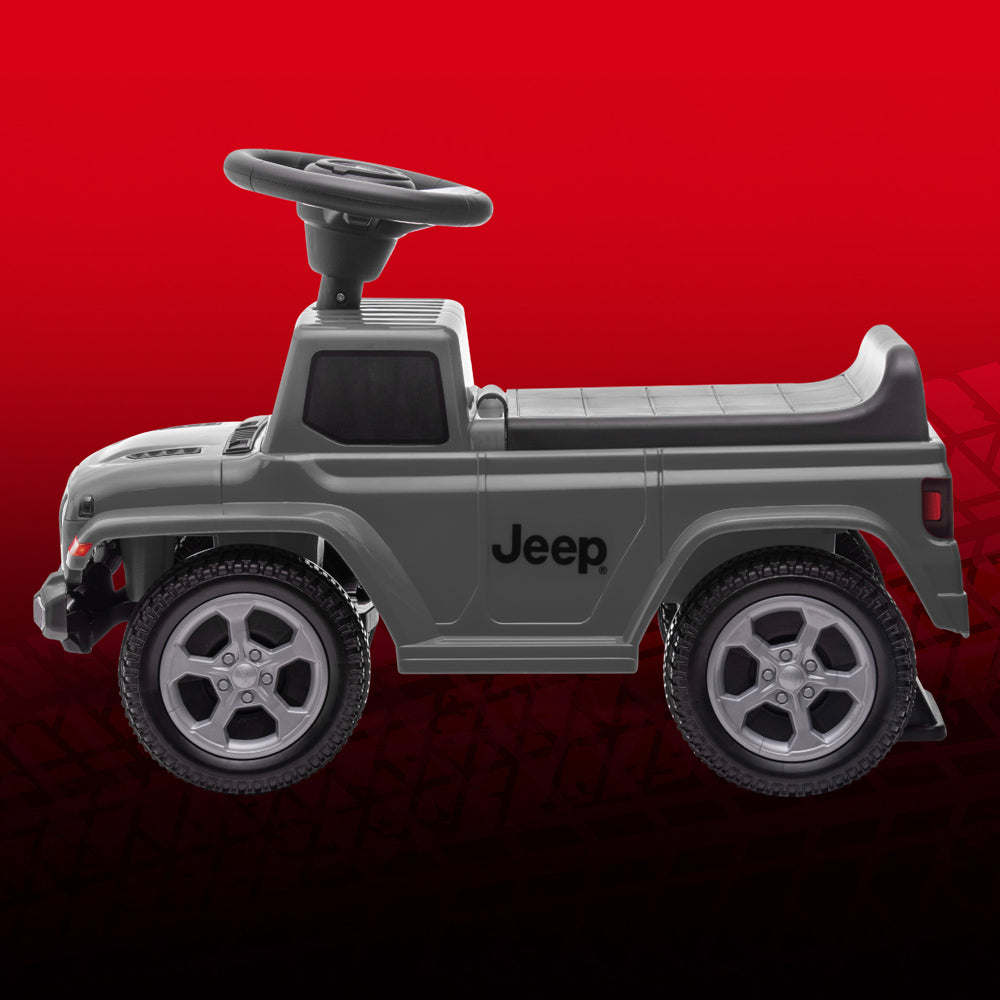 MOON™ Ride On Gladiator Jeep - Grijs - Stoer en Duurzaam Speelgoedvoertuig voor Avontuurlijke Peuters
