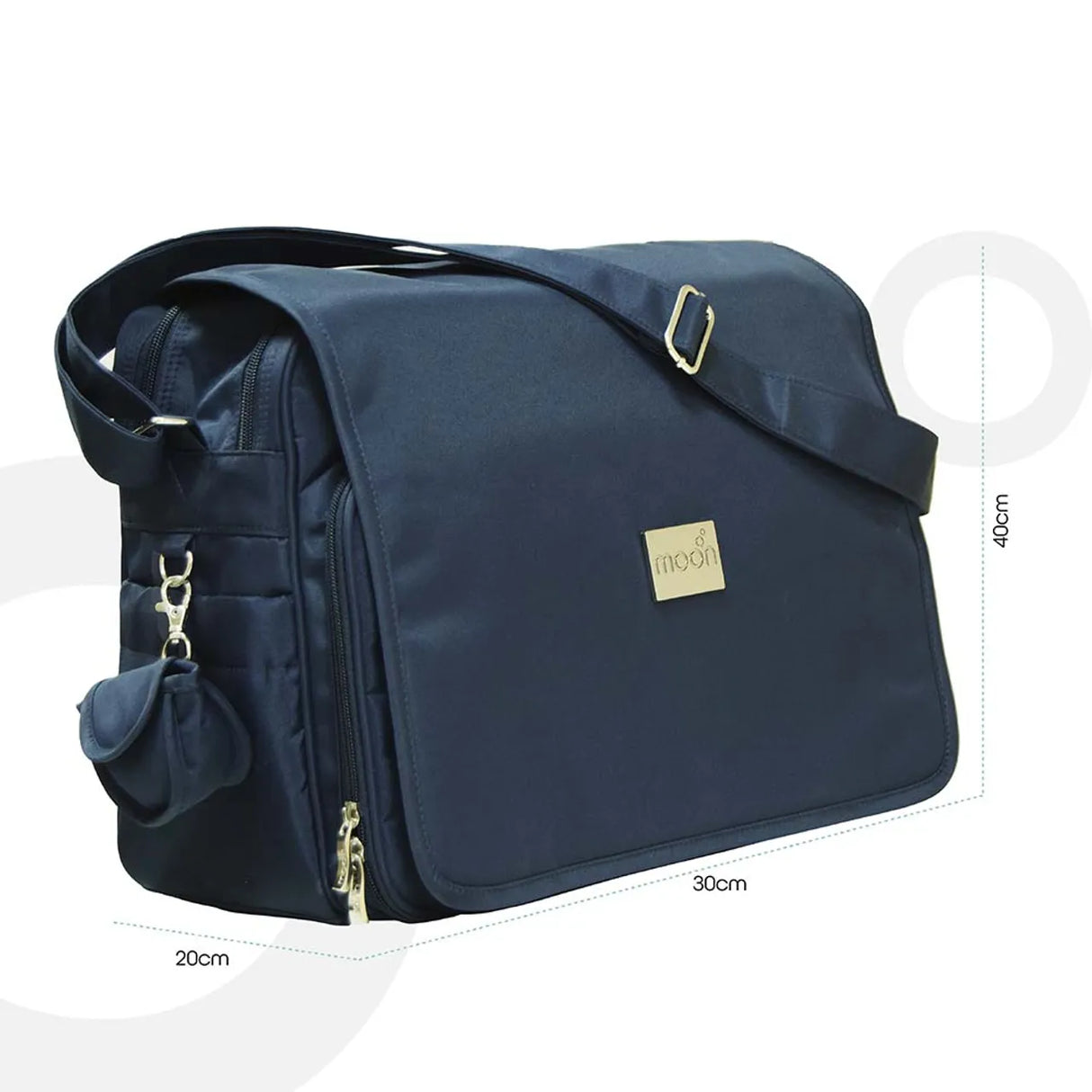 Moon™ 4ever Messenger Luiertas - Schoudertas - Navy Blue