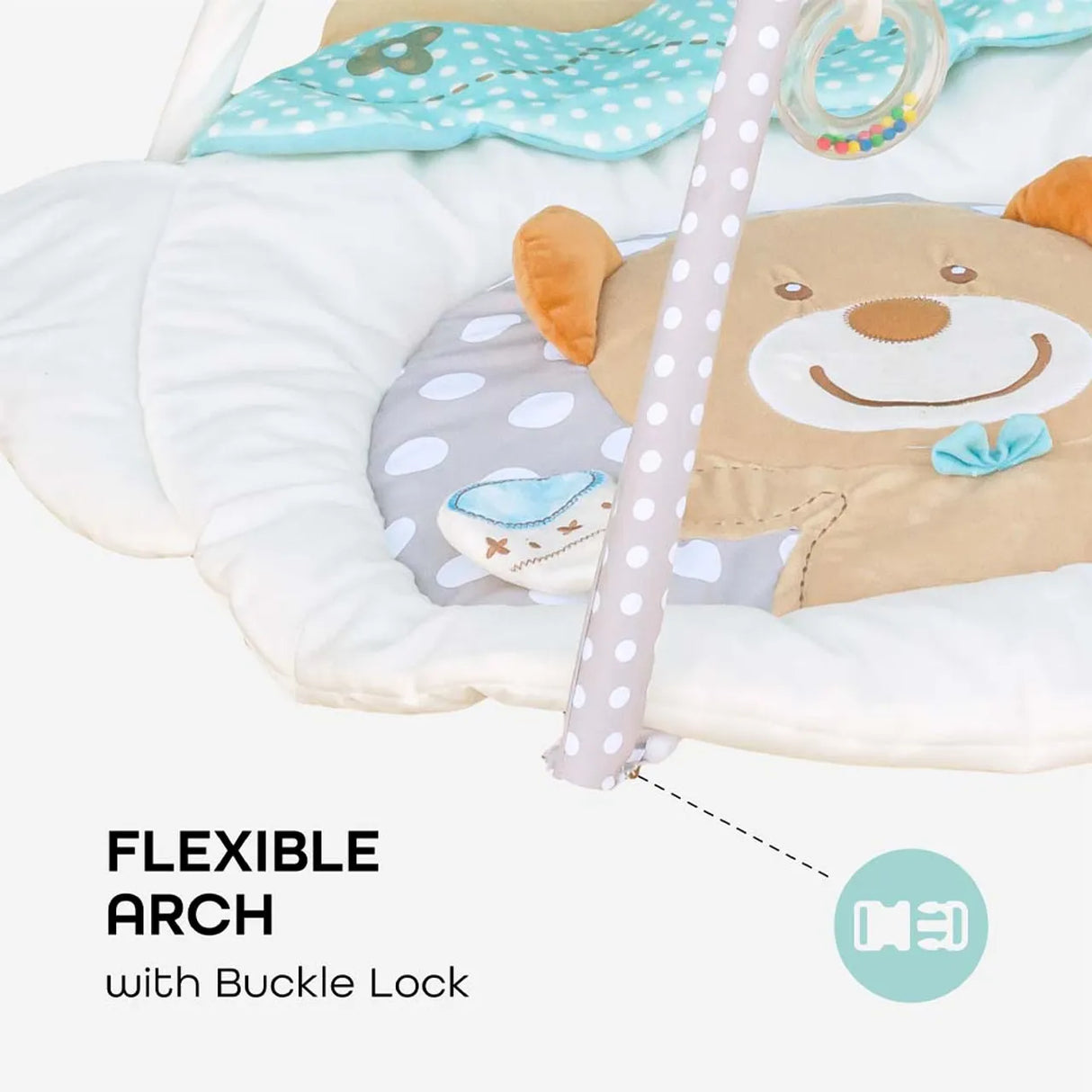 MOON™ Perky - Speelkleed - Teapot Bear - Afneembare Bogen - Activiteiten Mat