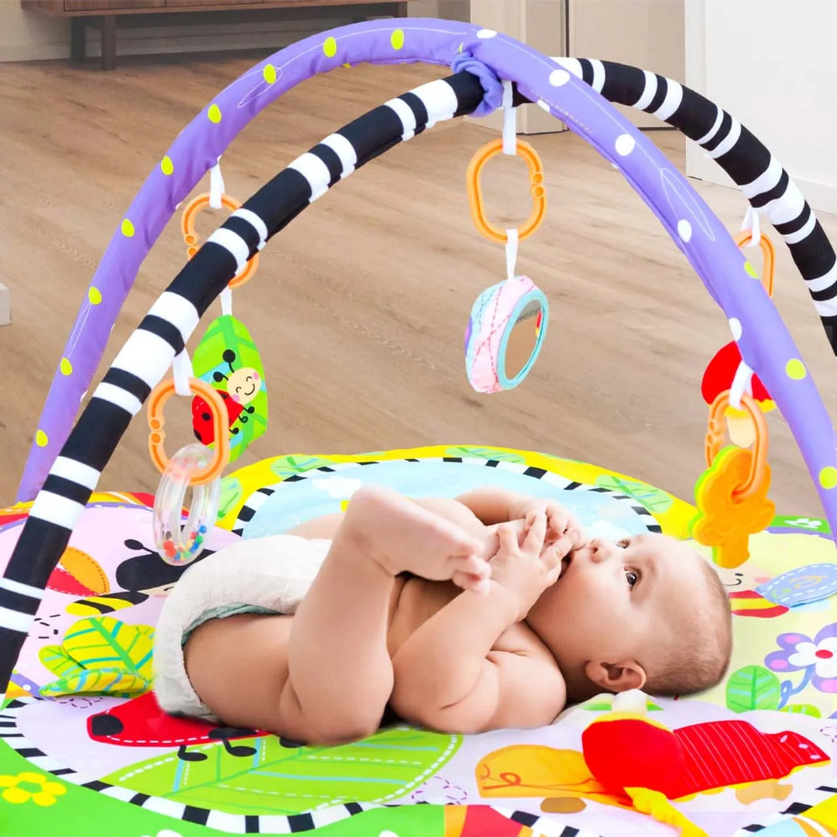 MOON™ Perky - Speelkleed - Bloem Thema - Afneembare Bogen - Activiteiten Mat