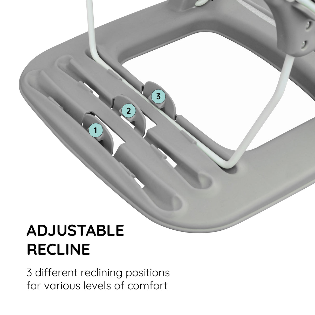 Moon™ Bath Grijs - Opvouwbaar Baby Badzitje - Verstelbare Ligposities - Anti-slip Zachte Mesh