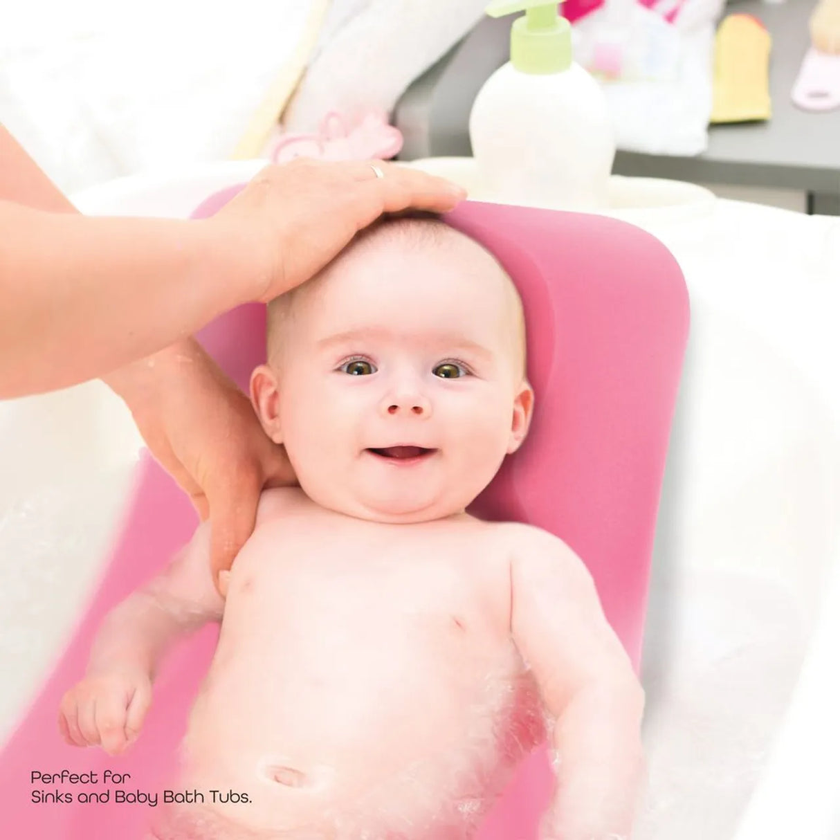 Moon™ Baby Safety Badkussen - Spons - Geel