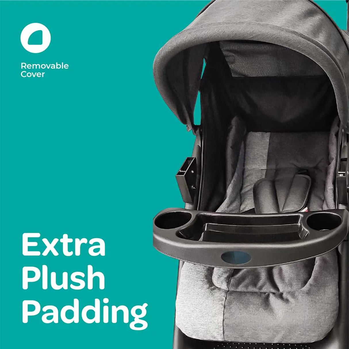 MOON™ Aria Lichtgewicht Buggy - Wandelwagen - Compact en Stijlvol - Zwart