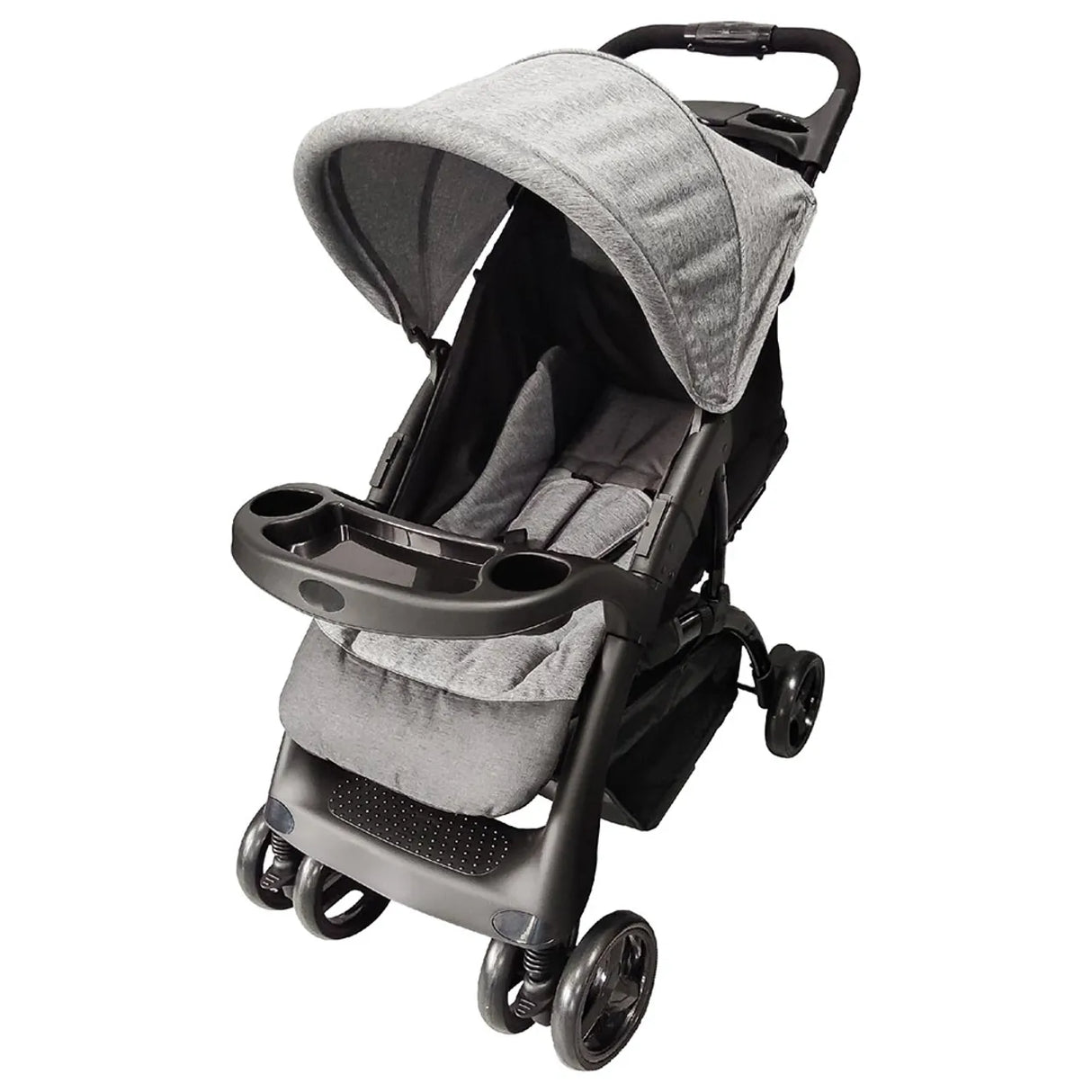 MOON™ Aria Lichtgewicht Buggy - Wandelwagen - Compact en Stijlvol - Donker Grijs