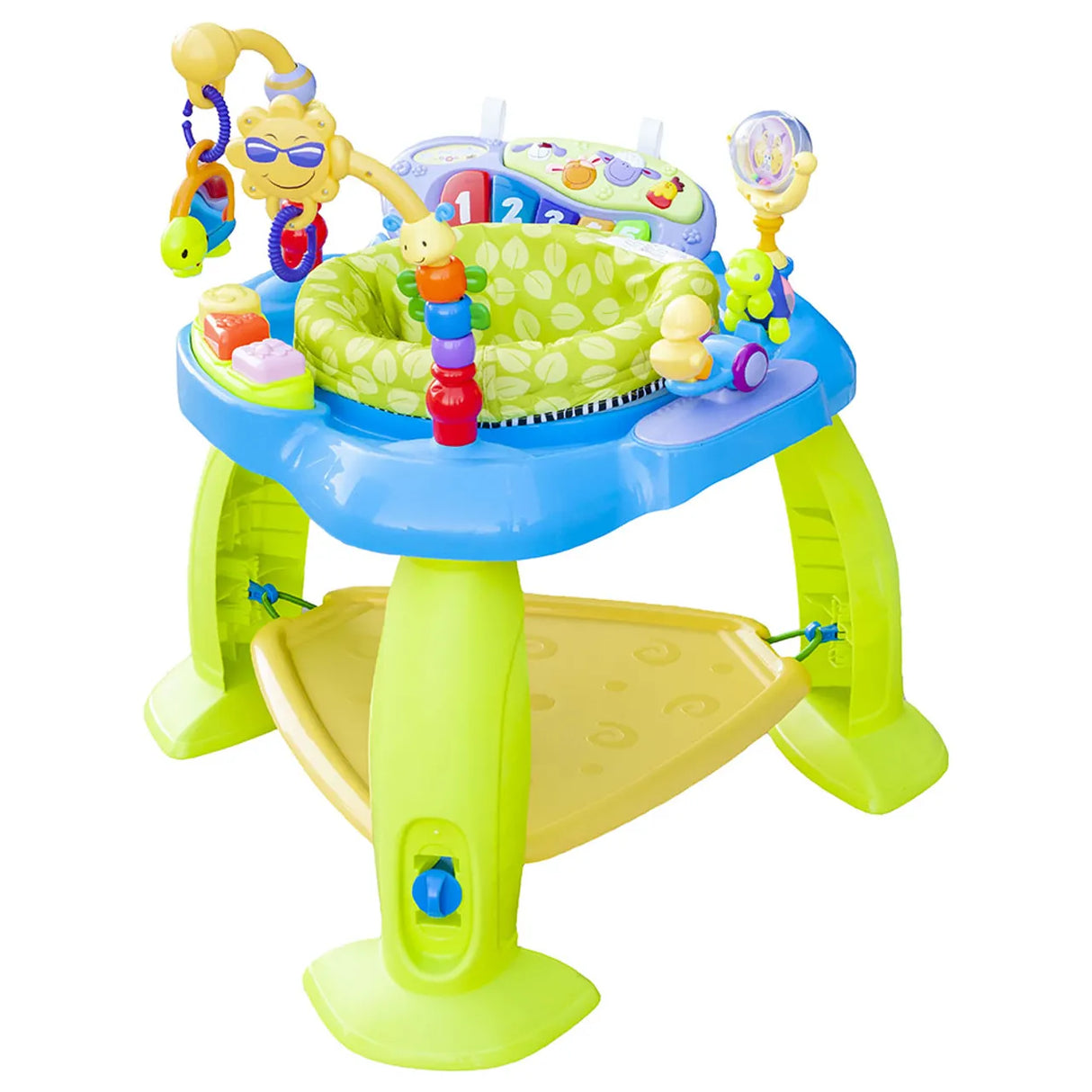 The Moon Brand™ Baby Activity Center - Jump N' Play - Groen - 360 Graden Rotatie - Met Springbasis en Speeltjes