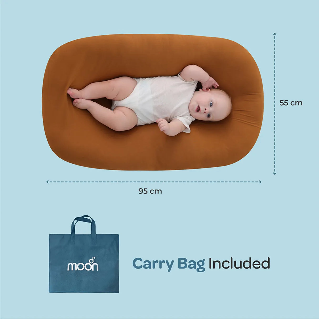 MOON™ Baby Lounger Babynest X Large Bruin