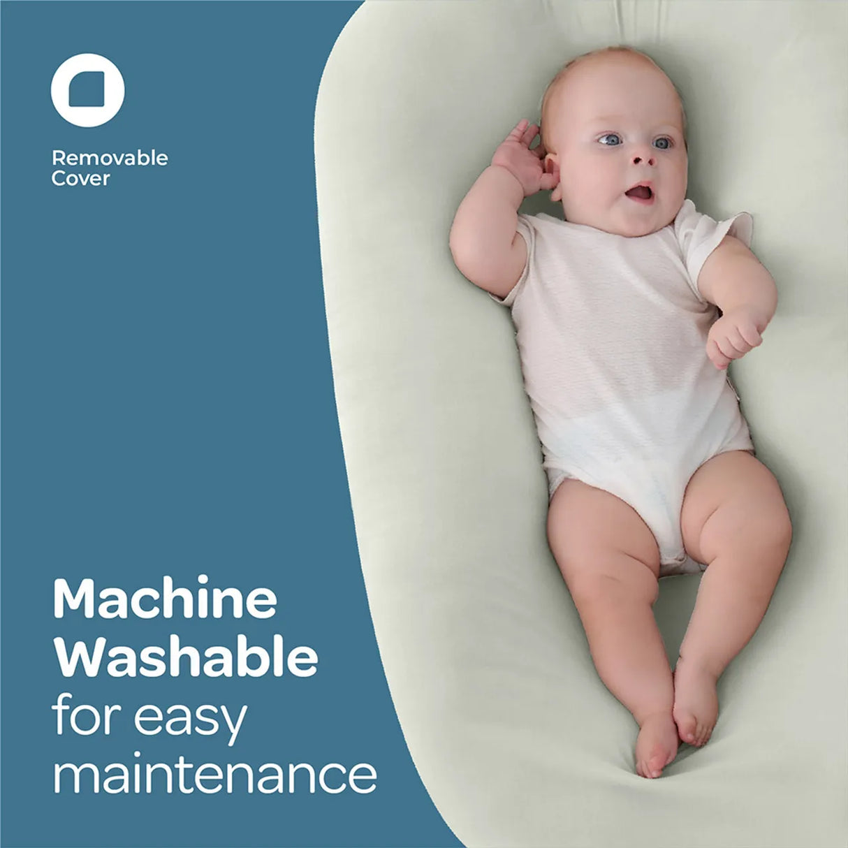 MOON™ Baby Lounger Babynest X Large Licht Groen