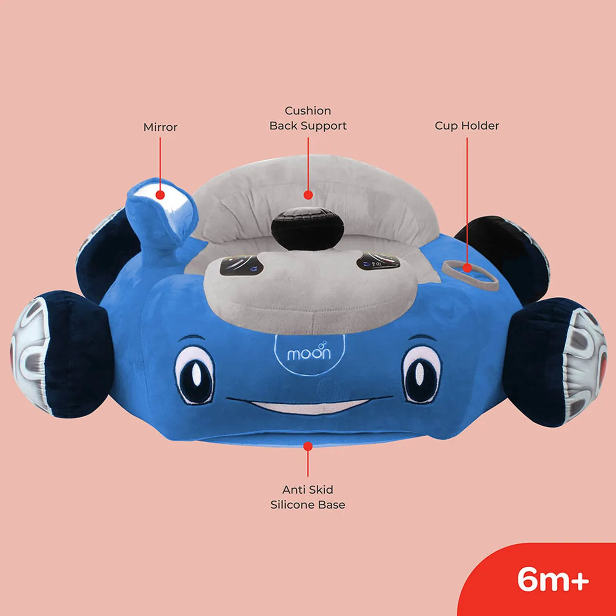 Moon™ Baby Zitkussen Blue - Ultiem Comfort en Ondersteuning voor Baby & Peuter