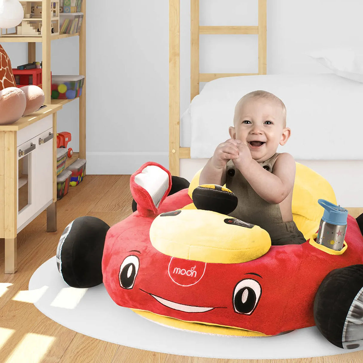 Moon™ Baby Zitkussen Red - Ultiem Comfort en Ondersteuning voor Baby & Peuter