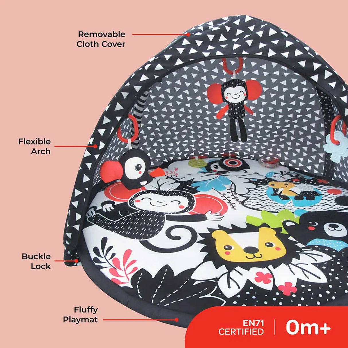 MOON™ Chirpy Speelkleed Activity Mat - Draagbare Speel Gymnastiek Mat voor Ontwikkeling Onderweg