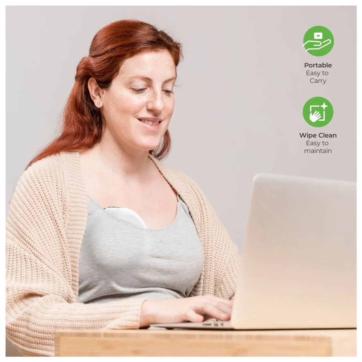 MOON™ Compact Draagbare Handsfree Borstkolf - Ultiem Gemak voor Borstvoeding