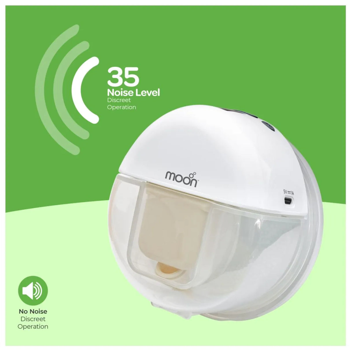 MOON™ Compact Draagbare Handsfree Borstkolf - Ultiem Gemak voor Borstvoeding