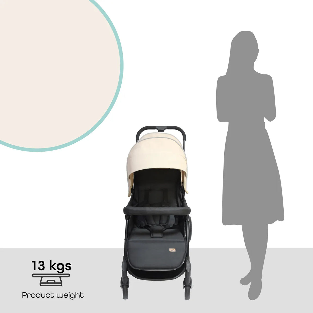 The Moon Brand™ Dois - Tweeling Kinderwagen - Duo Kinderwagen - Verstelbaar - Inclusief Accessoires - Beige