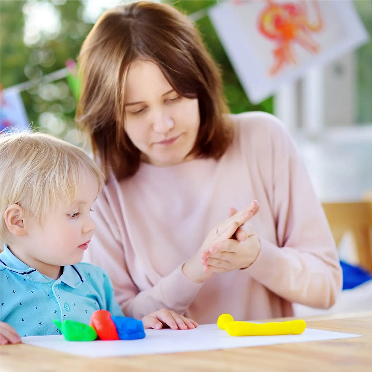 Moon™ Dough Creation - IJssalon Klei & Deeg Tafelset 6-delig - 6 x 56g