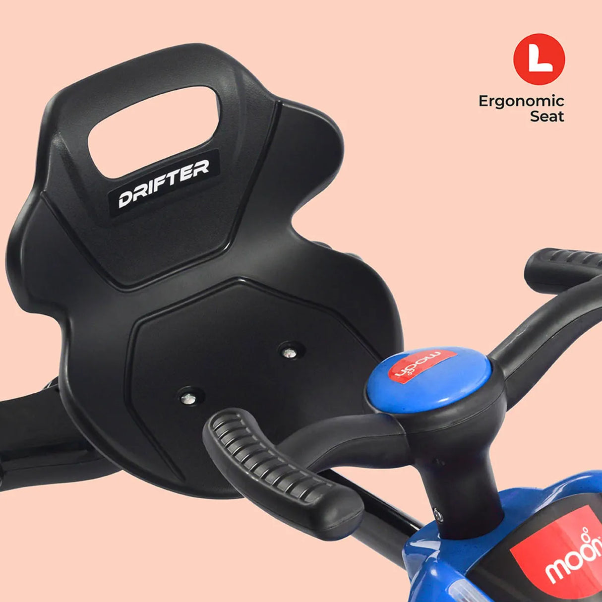 Moon™ Drifter - Drift Bike - 4-Wielen - LED Verlichting - Comfortabele Zitplaats - Blauw