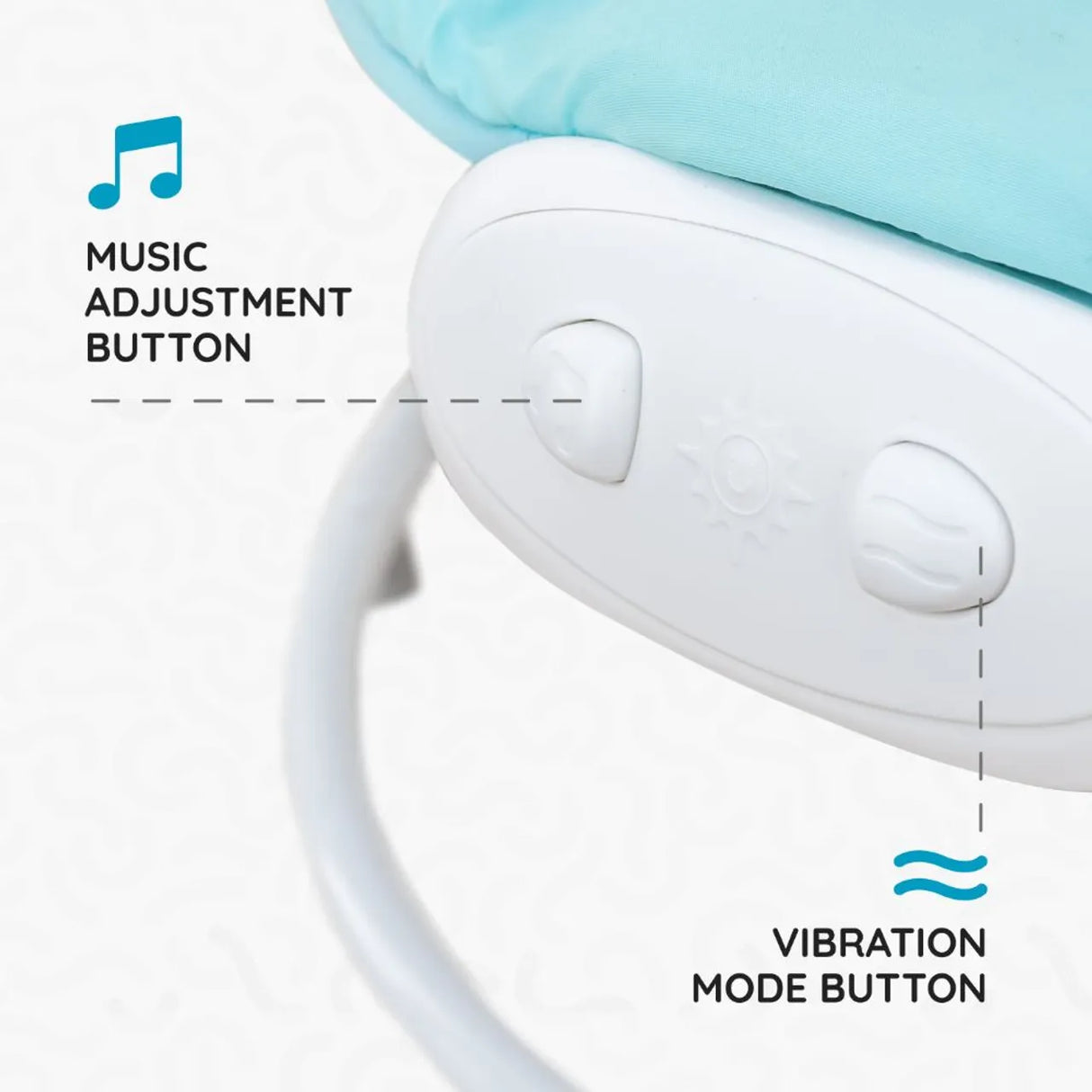 Moon™ Hopper Baby Bouncer - Babyschommel - Verstelbare Posities - Speelboog - Blauw