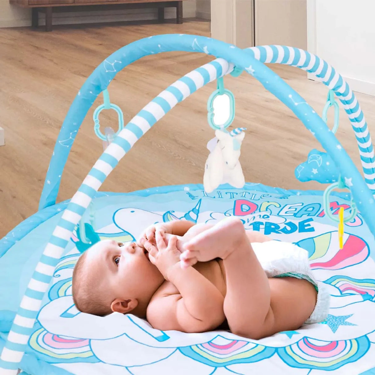 MOON™ Perky - Speelkleed - Unicorn - Afneembare Bogen - Activiteiten Mat