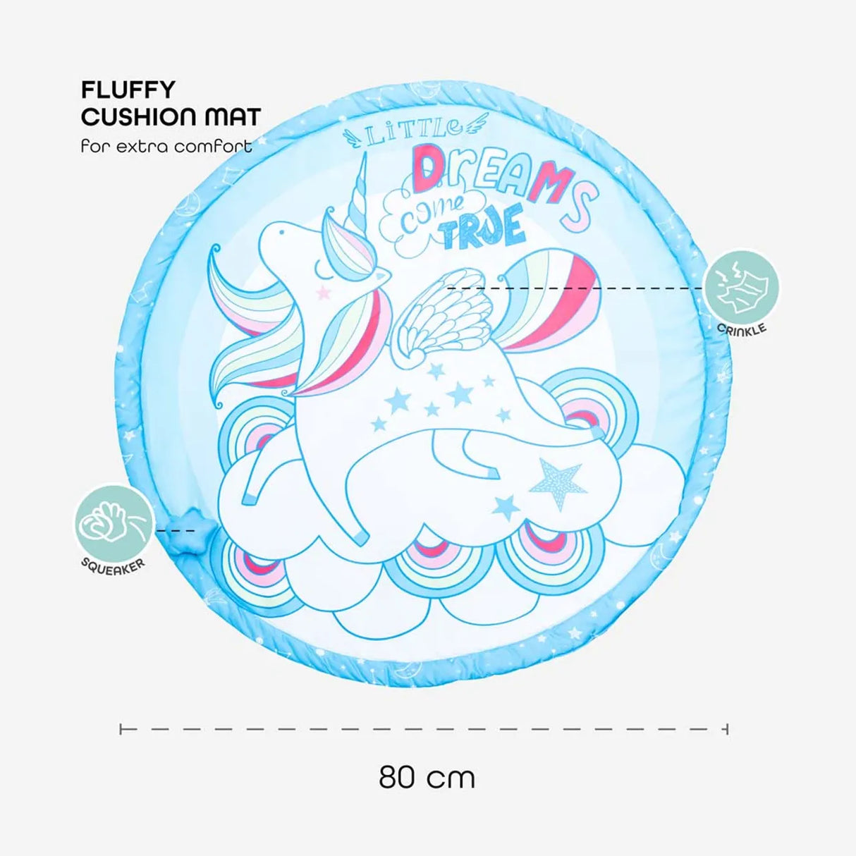 MOON™ Perky - Speelkleed - Unicorn - Afneembare Bogen - Activiteiten Mat