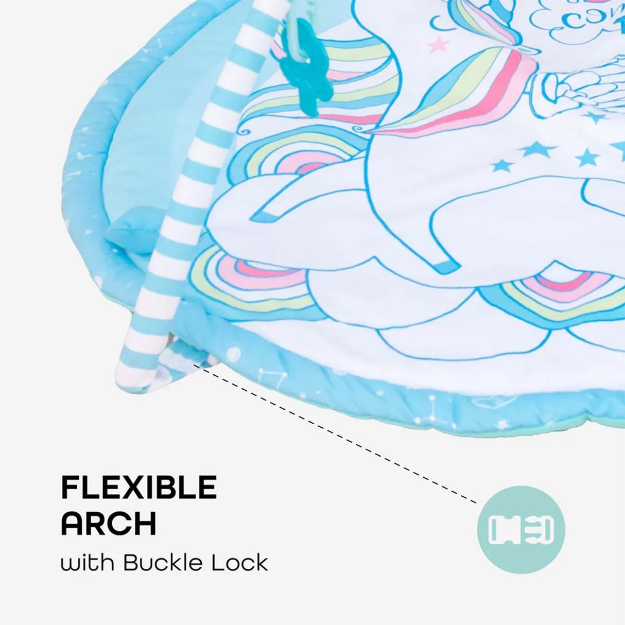 MOON™ Perky - Speelkleed - Unicorn - Afneembare Bogen - Activiteiten Mat