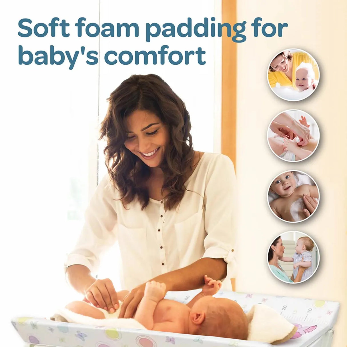 Moon™ Bath & Care - Verschoningstafel - Babybadje - Verzorgingstafel Alles in Een - Luiertafel - Baby Elephants