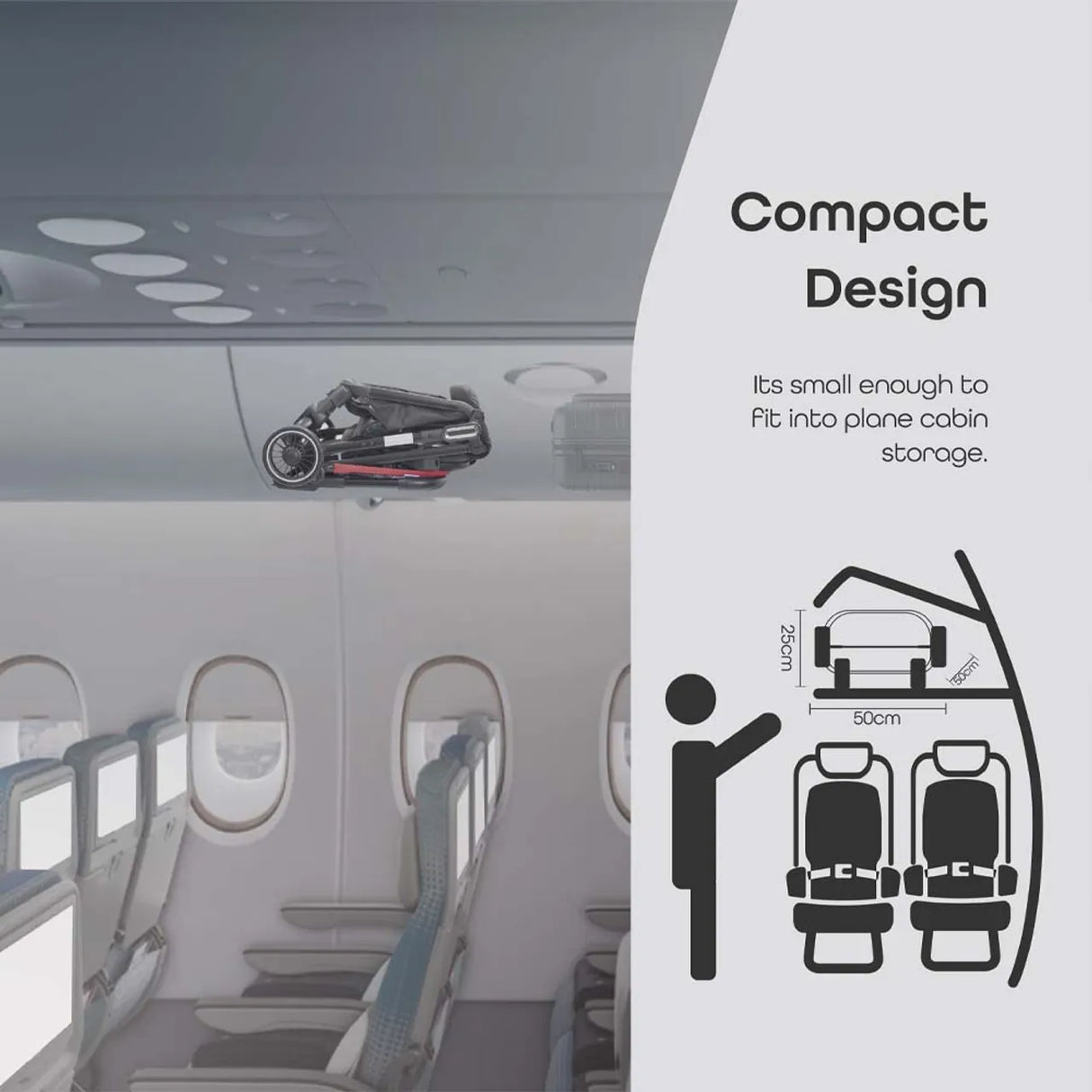 Moon™ Pronto - Automatisch Opvouwbare Kinderwagen - Ultra-Compact - Cabin Approved - Lichtgewicht