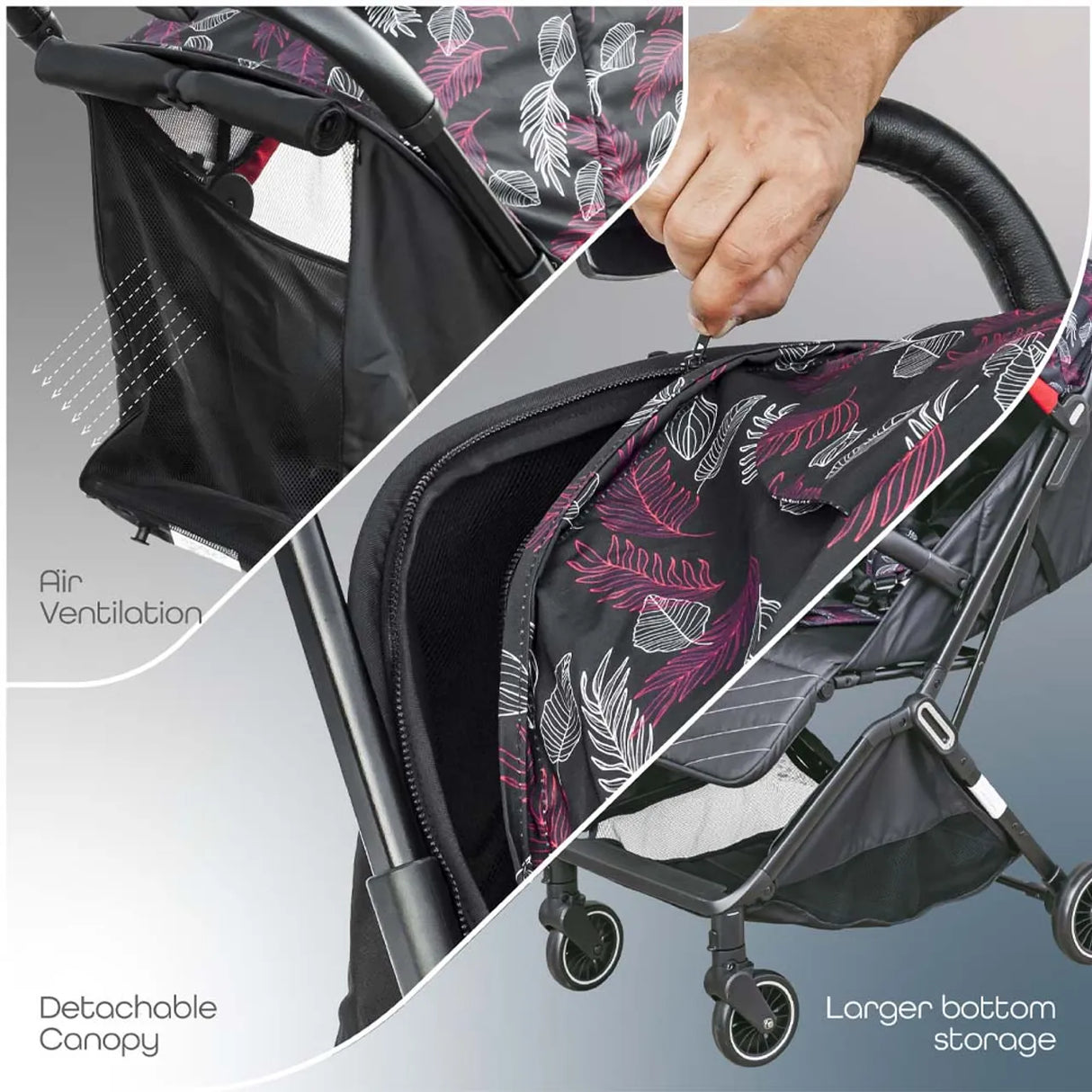 Moon™ Pronto - Automatisch Opvouwbare Kinderwagen - Ultra-Compact - Cabin Approved - Lichtgewicht