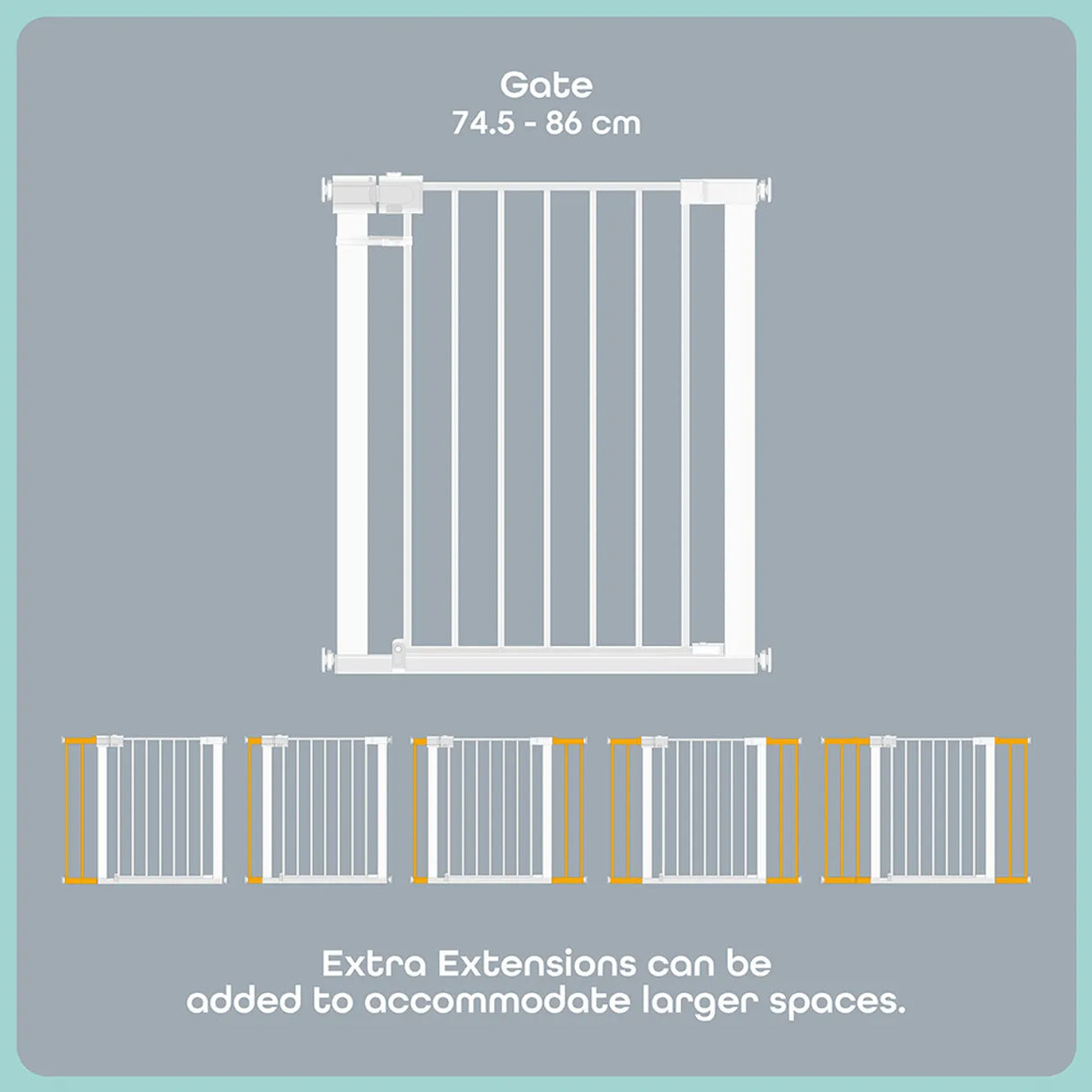 Moon™ Sequr Standard Traphek - 86 cm x 74,5 cm - Eenvoudige Installatie en Ultieme Veiligheid - Wit