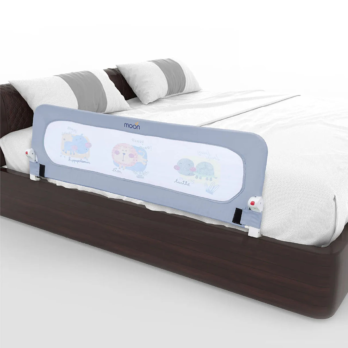 Moon™ Sequr Bedhekje - 1,5 Meter - Veilig en Eenvoudig Te Installeren - Grijs