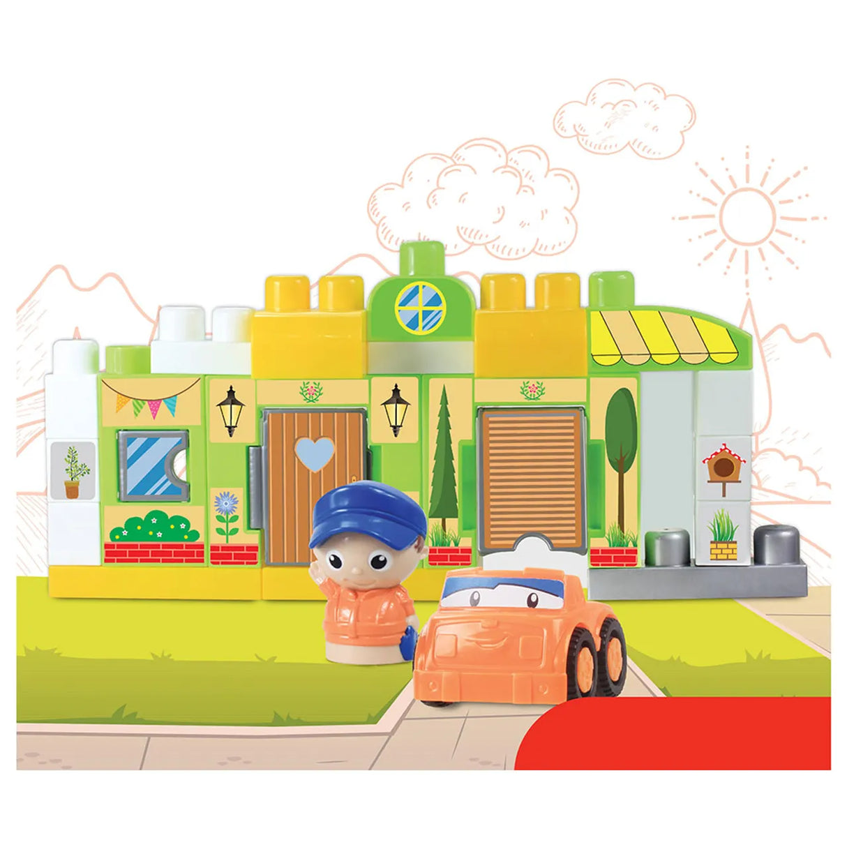 Moon™ Droomhuis Bouwblokken Speelgoedset - 23 Stuks