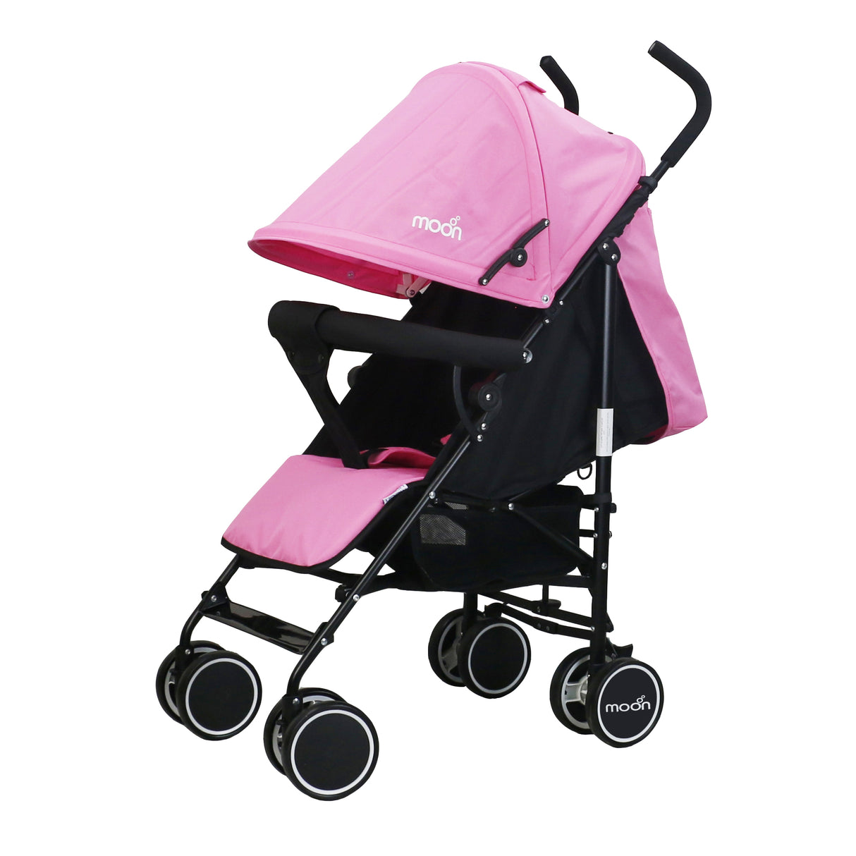 The Moon Brand™ Neo Plus Reisebuggy – Mehrere Sitzpositionen – Bequeme Griffe – Superleicht und kompakt – Rosa