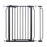 MOON™ Secura Sicherheitstor mit 10 cm Verlängerung - Schwarz - 76-80 cm - Flexibel und sicher für Kinder und Haustiere