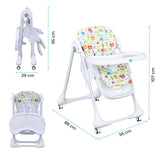 The Moon Brand™ Apex Baby Verstelbare Kinderstoel - White Pink
