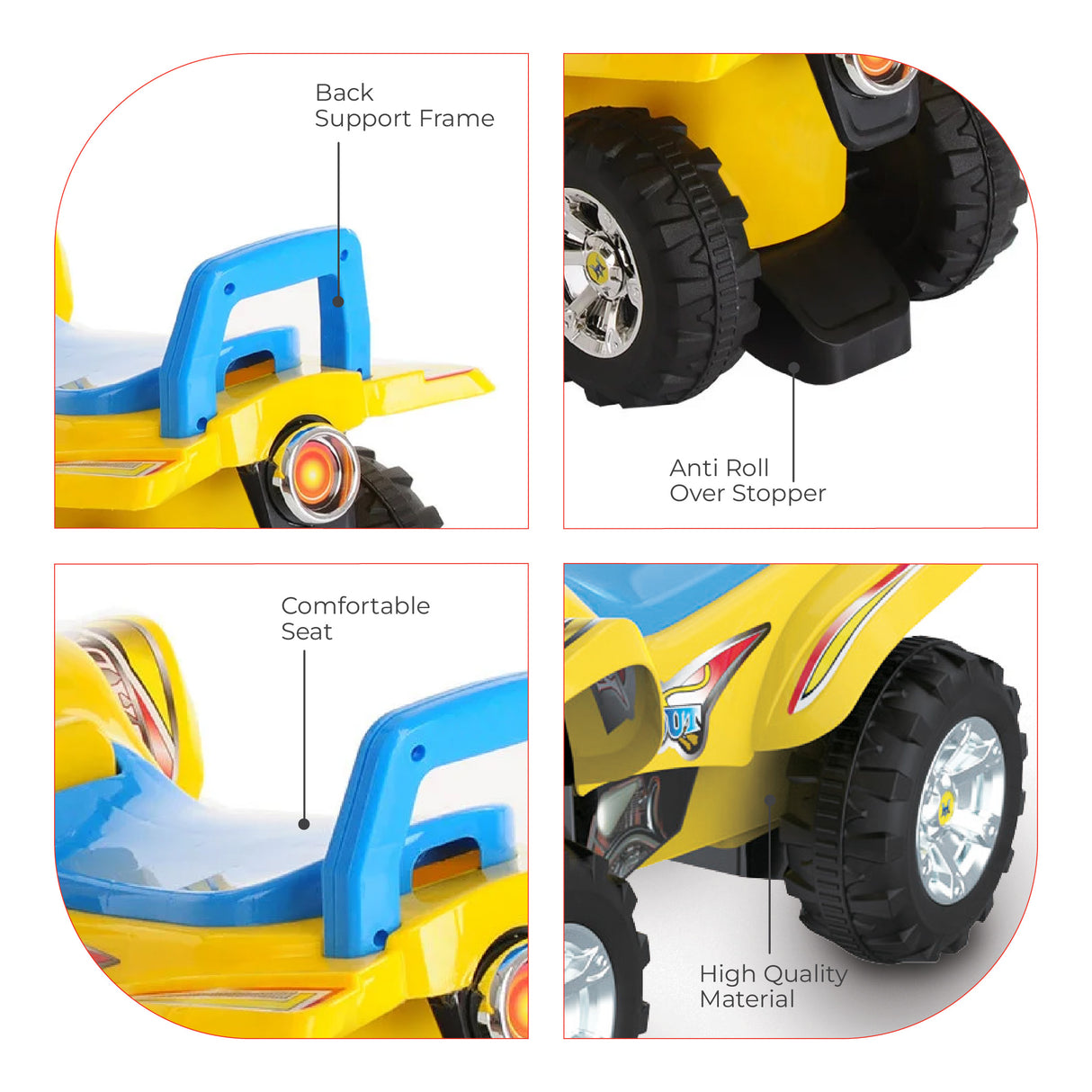 MOON™ Blaze ATV Quad für Kinder – Gelb