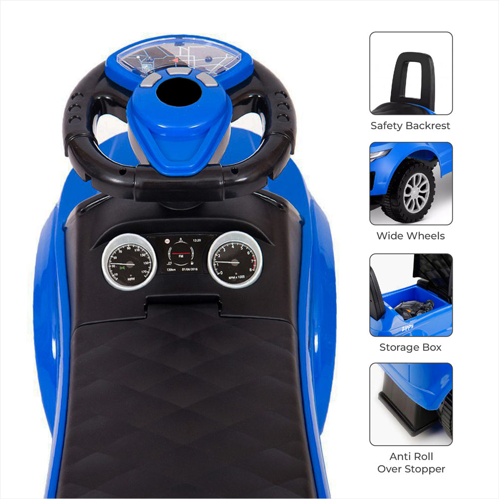 MOON™ Zippy Aufsitz-Sportauto, Blau