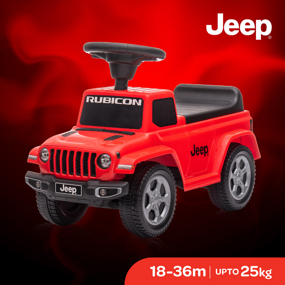 MOON™ Aufsitz-Gladiator-Jeep – Rot – Robustes und langlebiges Spielzeugauto für abenteuerlustige Kleinkinder