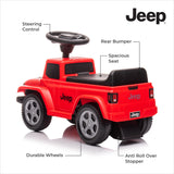 MOON™ Aufsitz-Gladiator-Jeep – Rot – Robustes und langlebiges Spielzeugauto für abenteuerlustige Kleinkinder