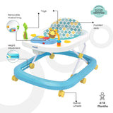 MOON™ Drive With Music Baby Walker - Walking Trainer - Adjustable - Incl. Play and Music Sheet - Blue Forest