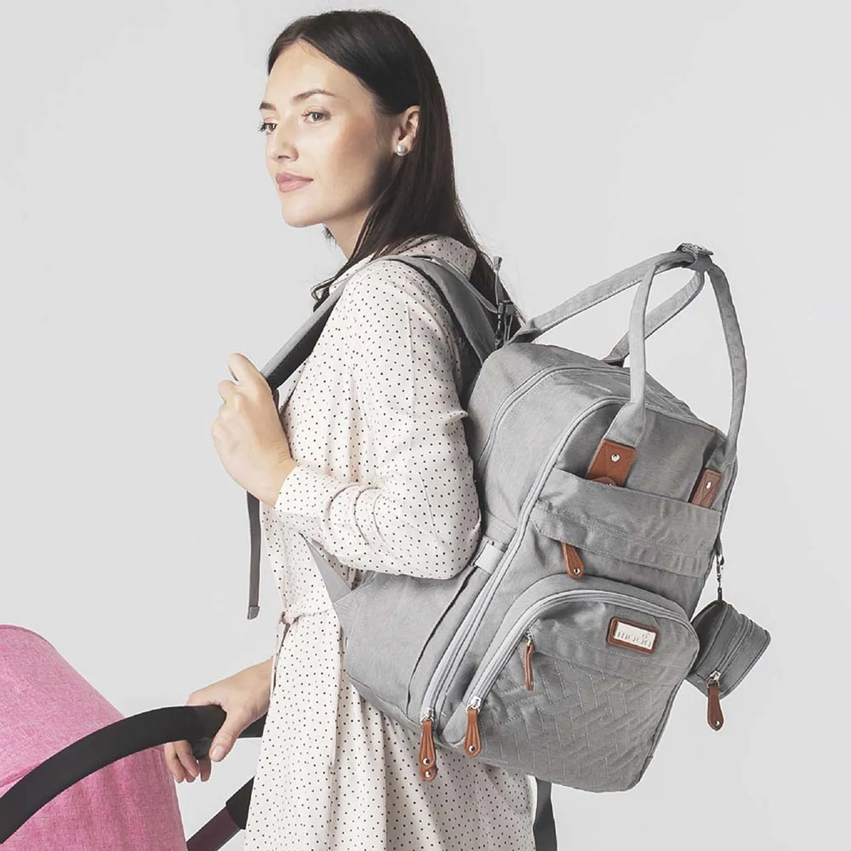Moon™ KaryMe Plus - Luiertas - Luierrugzak - Donkergrijs