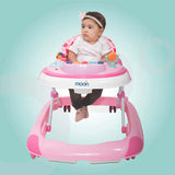 MOON™ Pace Baby Walker - Walking Trainer - Adjustable - Incl. Play and Music Sheet - Pink