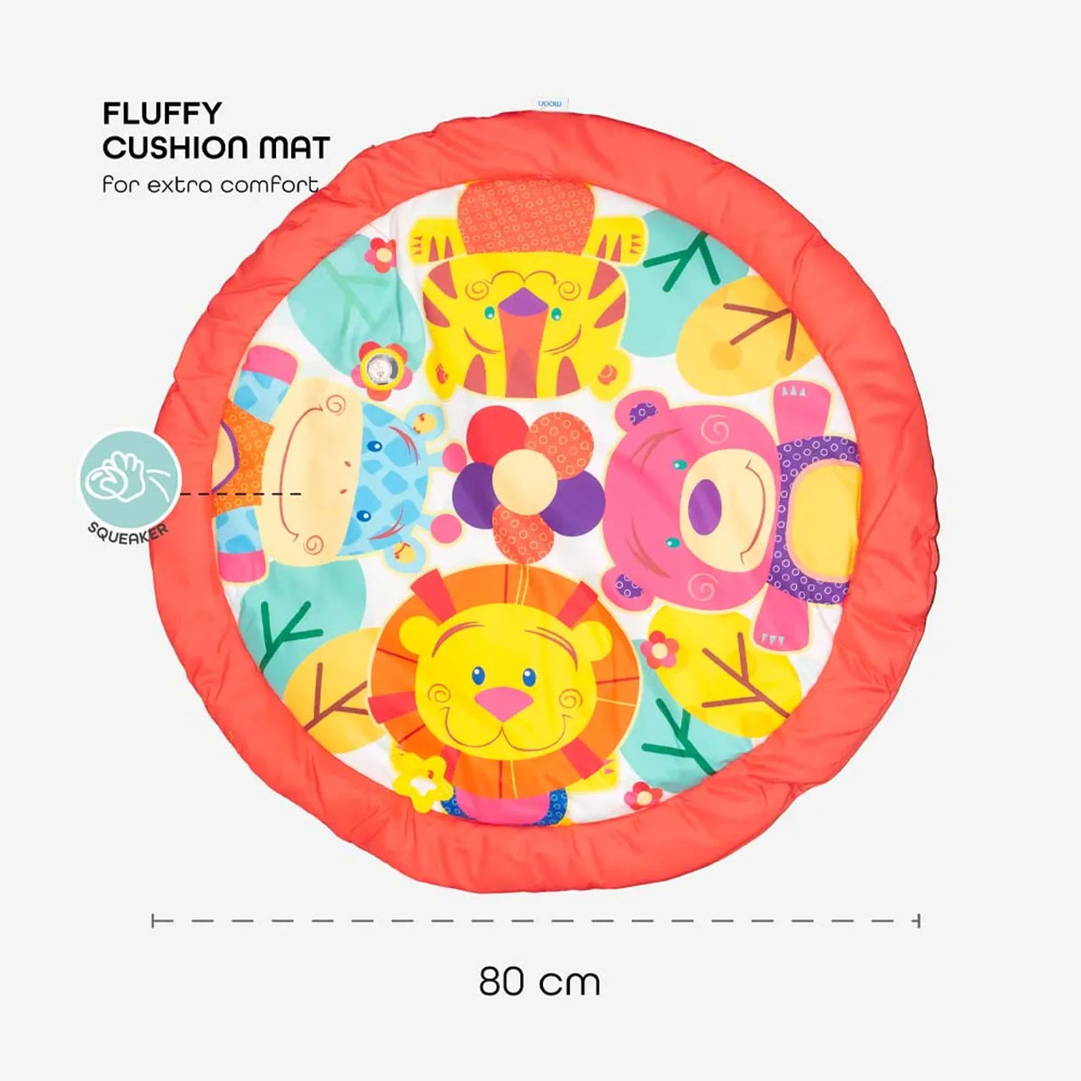 MOON™ Perky - Play Mat - Animal Theme - Removable Arches - Activity Mat