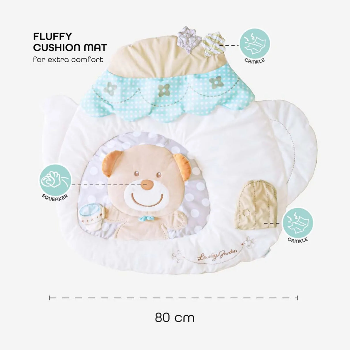 MOON™ Perky - Play Mat - Teapot Bear - Removable Arches - Activity Mat