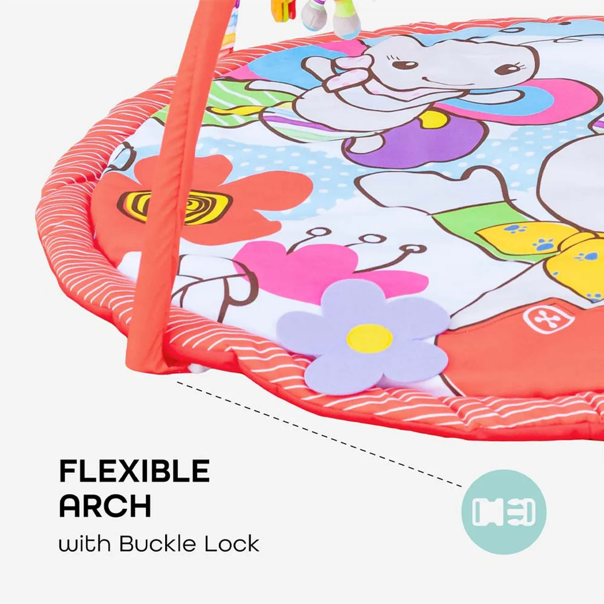 MOON™ Perky - Play Mat - Garden Theme - Removable Arches - Activity Mat
