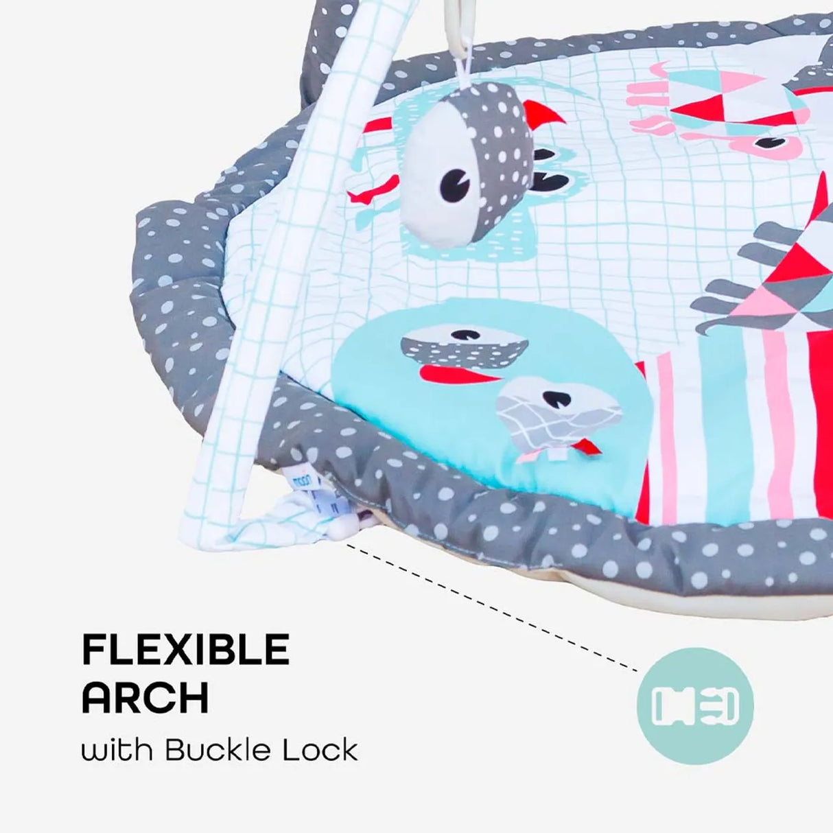 MOON™ Perky - Play Mat - Good Day Theme - Removable Arches - Activity Mat