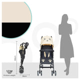 The Moon Brand™ Safari Ultra Light Weight Stroller - Buggy - Automatic Folding - Cat