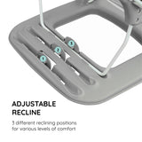 Moon™ Bath Rose - Foldable Baby Bath Seat - Adjustable Reclining Positions - Non-Slip Soft Mesh